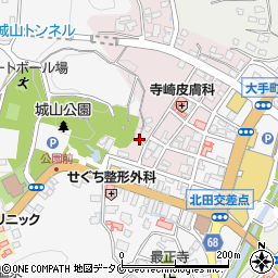 鹿児島県鹿屋市西大手町周辺の地図