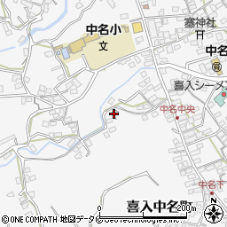 鹿児島県鹿児島市喜入中名町周辺の地図