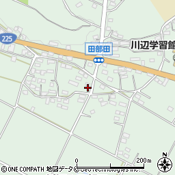 鹿児島県南九州市川辺町田部田4454周辺の地図