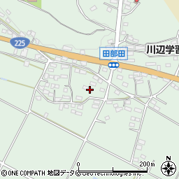 鹿児島県南九州市川辺町田部田4445周辺の地図