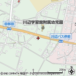 鹿児島県南九州市川辺町田部田4501-7周辺の地図