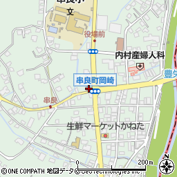 串良岡崎郵便局周辺の地図