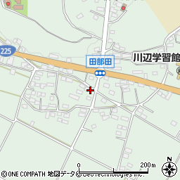 鹿児島県南九州市川辺町田部田4448周辺の地図