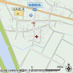 鹿児島県南九州市川辺町田部田6442-2周辺の地図