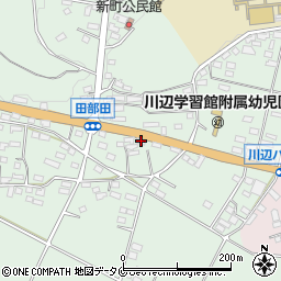 鹿児島県南九州市川辺町田部田4284周辺の地図