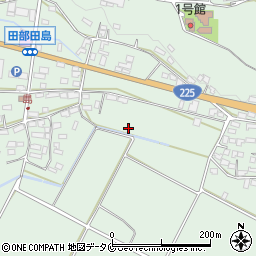 鹿児島県南九州市川辺町田部田周辺の地図