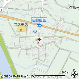 鹿児島県南九州市川辺町田部田6418-1周辺の地図