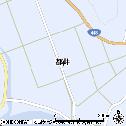 宮崎県串間市都井周辺の地図