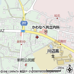鹿児島県南九州市川辺町田部田4003-1周辺の地図