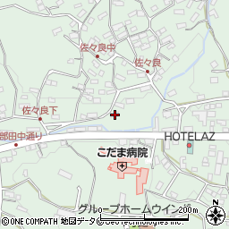 鹿児島県南九州市川辺町田部田3023周辺の地図