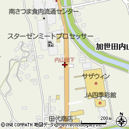 内山田下周辺の地図