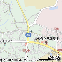 鹿児島県南九州市川辺町田部田3957周辺の地図