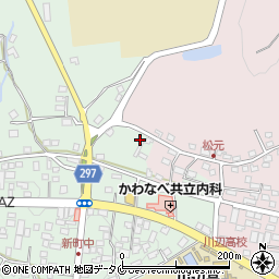 鹿児島県南九州市川辺町田部田3942周辺の地図