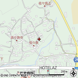 鹿児島県南九州市川辺町田部田2974周辺の地図
