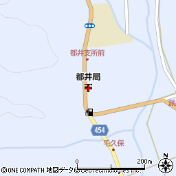 都井郵便局周辺の地図