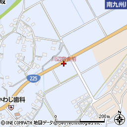 川辺宿舎前周辺の地図