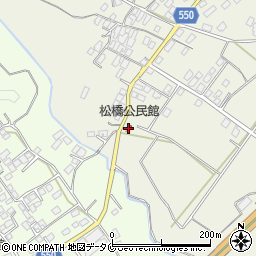 松橋公民館周辺の地図