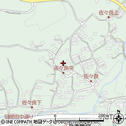 鹿児島県南九州市川辺町田部田3034周辺の地図