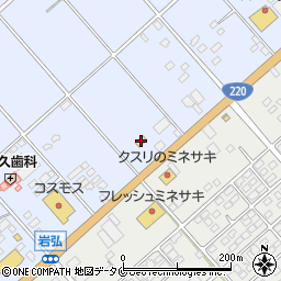 セブンイレブン東串良岩弘店周辺の地図