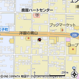 岩崎産業株式会社　鹿屋バイパス給油所周辺の地図