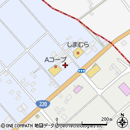 ドラッグセイムス東串良店周辺の地図