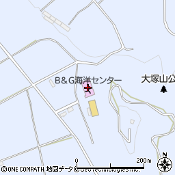 鹿屋市串良Ｂ＆Ｇ海洋センター周辺の地図