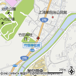 竹田神社周辺の地図