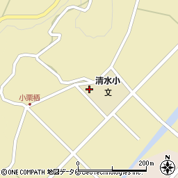 南九州市　清水地区公民館周辺の地図