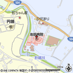 ヤマザキＹショップ池田病院店周辺の地図