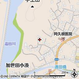 鹿児島県南さつま市加世田小湊8707周辺の地図
