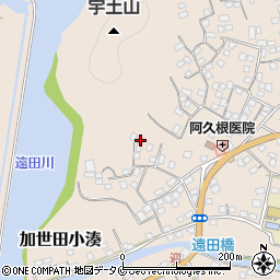 鹿児島県南さつま市加世田小湊8706周辺の地図