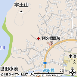 鹿児島県南さつま市加世田小湊8776周辺の地図