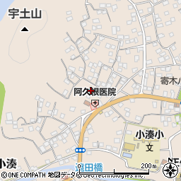 鹿児島県南さつま市加世田小湊8652周辺の地図