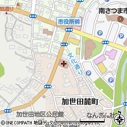 加世田郵便局周辺の地図