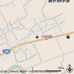 鹿児島県南さつま市加世田小湊7751周辺の地図