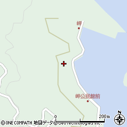 鹿児島県南さつま市笠沙町片浦15557周辺の地図