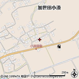 鹿児島県南さつま市加世田小湊7867周辺の地図