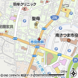 加世田大橋周辺の地図