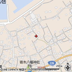 鹿児島県南さつま市加世田小湊8167周辺の地図