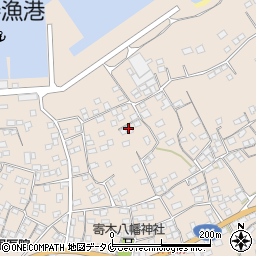 鹿児島県南さつま市加世田小湊8223周辺の地図