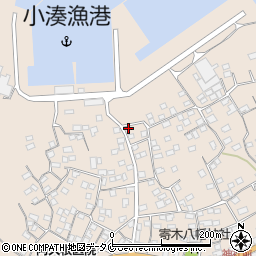 鹿児島県南さつま市加世田小湊8233周辺の地図