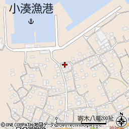 鹿児島県南さつま市加世田小湊8234周辺の地図