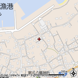 鹿児島県南さつま市加世田小湊8221周辺の地図