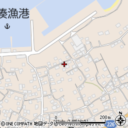 鹿児島県南さつま市加世田小湊8219周辺の地図