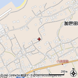 鹿児島県南さつま市加世田小湊7943周辺の地図