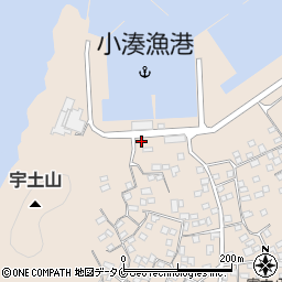 鹿児島県南さつま市加世田小湊8279周辺の地図