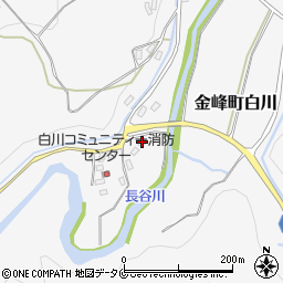 鹿児島県南さつま市金峰町白川4374周辺の地図