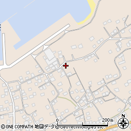 鹿児島県南さつま市加世田小湊8173周辺の地図