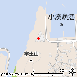 鹿児島県南さつま市加世田小湊8286周辺の地図