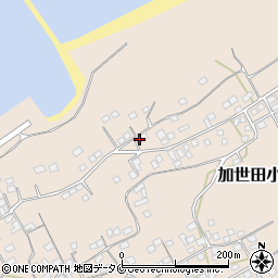 鹿児島県南さつま市加世田小湊8177周辺の地図